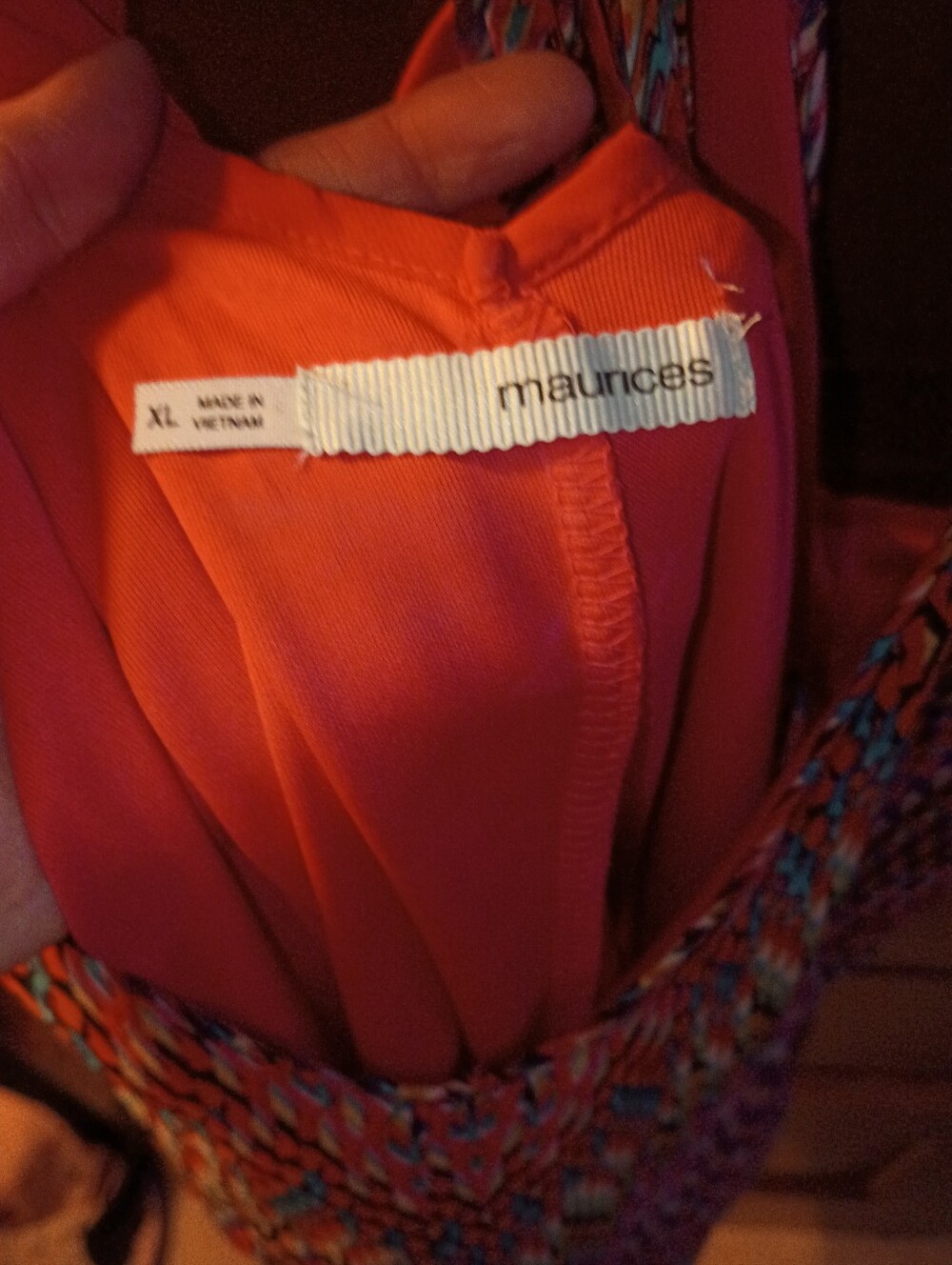 EUC Maurices Colorful Zigzag Print Summer Mini Dress XL - Picture 3 of 9